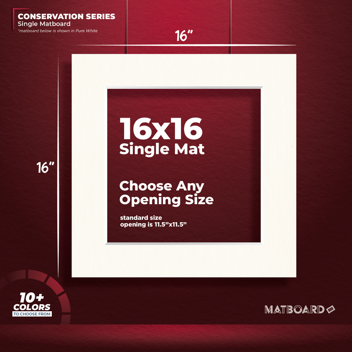 16x16 Conservation Single Matboard
