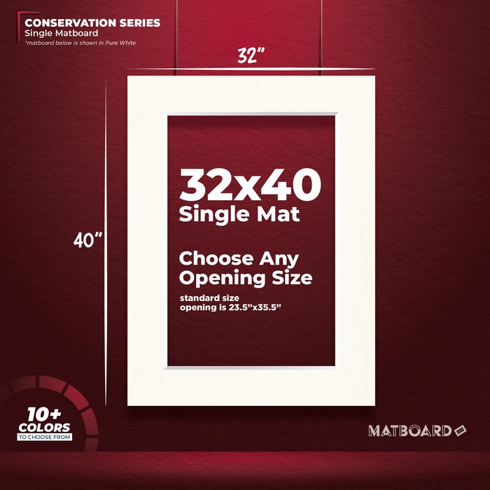 32x40 Conservation Single Matboard