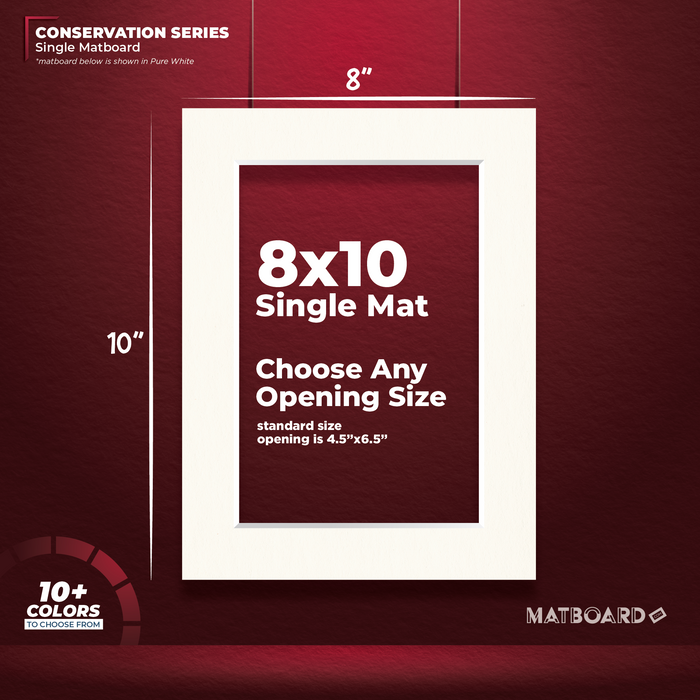 8x10 Conservation Single Matboard