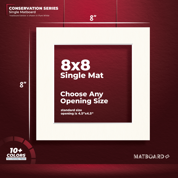 8x8 Conservation Single Matboard