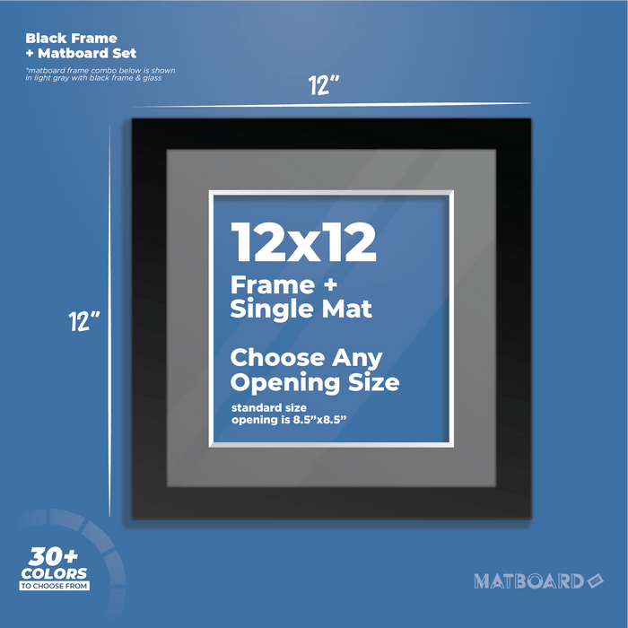 12x12 Frame + Single Mat