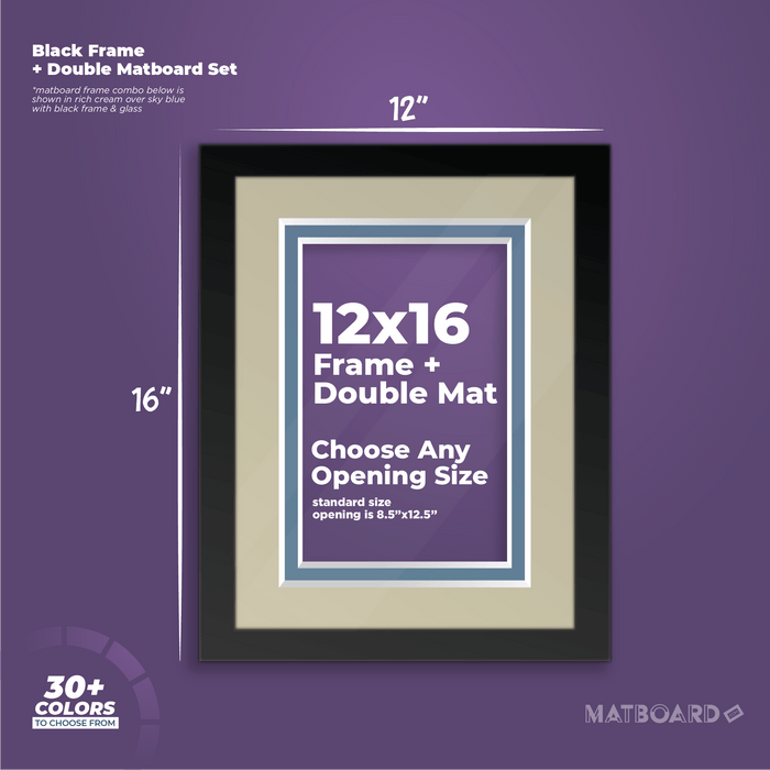 12x16 Frame + Double Mat