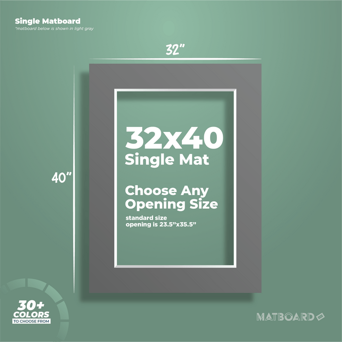 32x40 Premium Single Matboard