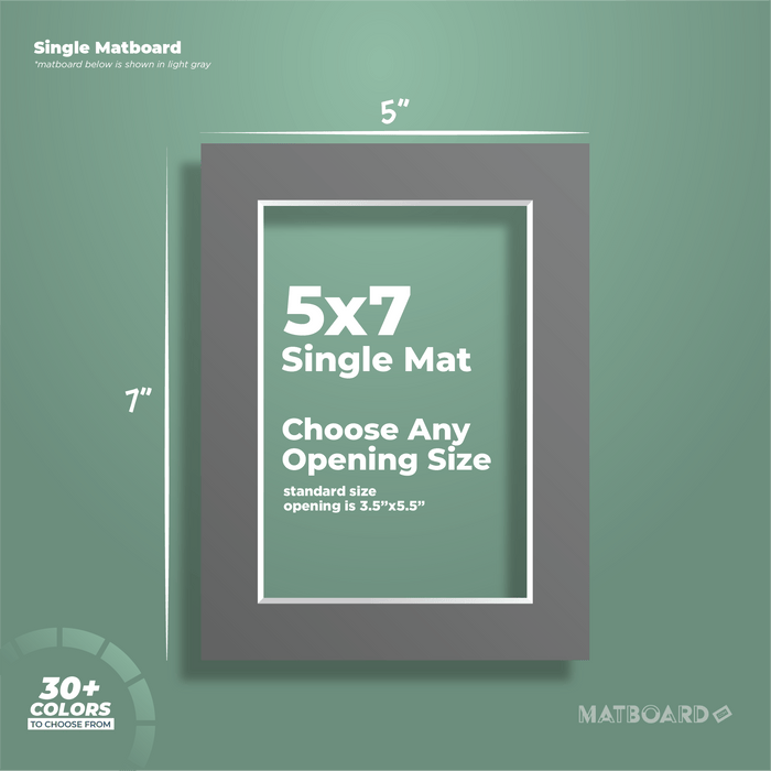 5x7 Premium Single Matboard