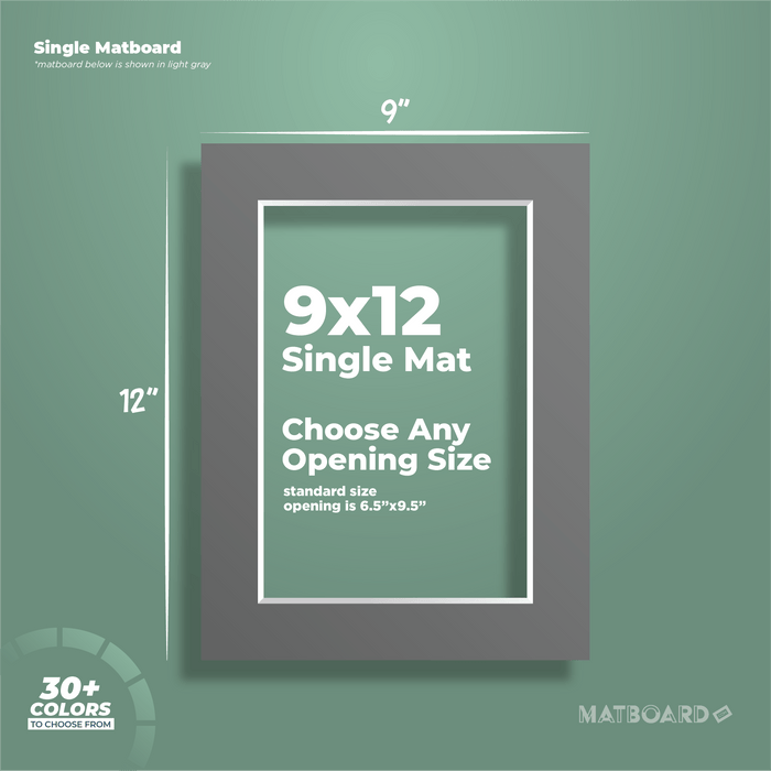 9x12 Premium Single Matboard